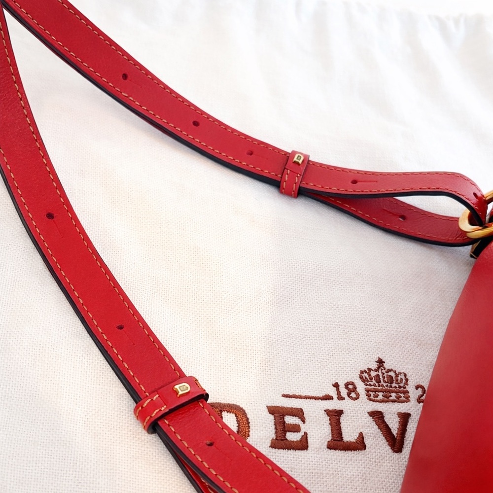 Delvaux • Amitie Red Leather Backpack, Excellent Condition - Picture 14 of 17